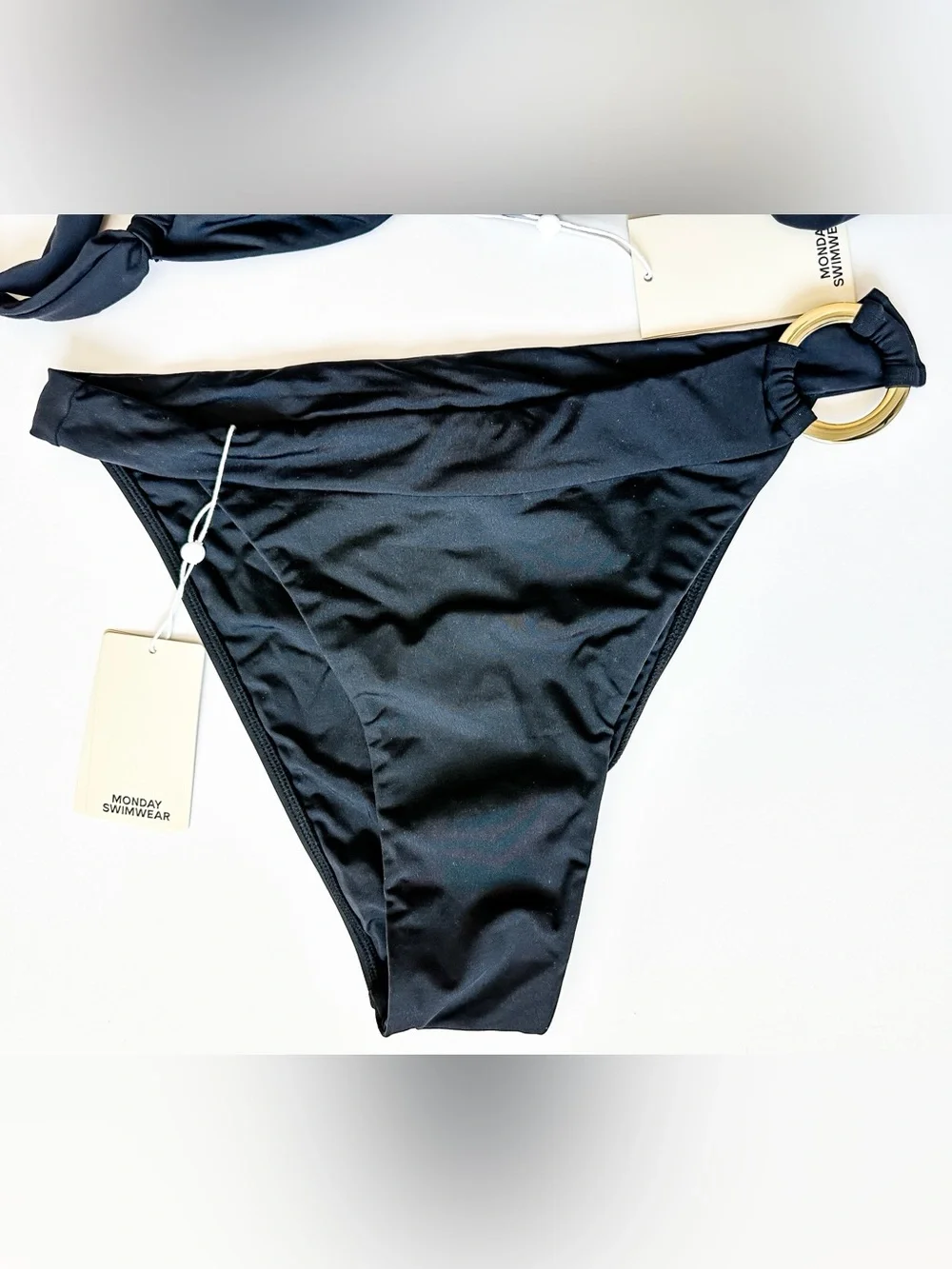 Monday Swimwear Brontë Top & Antigua Bottom Bikini Set Black Women’s